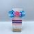Conjunto infantil laço + kit de pulseiras - Com pin Granulado (Rosa) Pompom