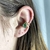 Piercing fake folheado a ouro vazado com Gota - Jade