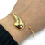 Bracelete Folheado a ouro - 1 gota curved - comprar online