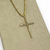 Colar Folheado a ouro - Cordão baiano Crucifixo cravejado - comprar online