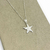 Colar Folheado a prata - Pingente estrela do mar sem borda - comprar online