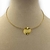 Choker Gargantilha folheada a ouro - Aro Circulo chapado liso - comprar online