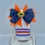 Conjunto infantil laço + kit de pulseiras - Com pin Coroa (Laranja e azul) na internet