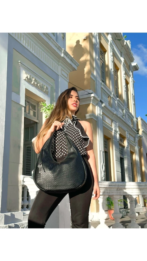 Bolsa De Ombro Feminina Hobo Preta