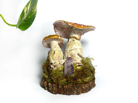 escultura de Cogumelo decorativo