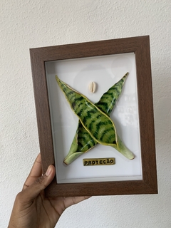 Quadro Escultura Proteção em moldura caixa (Sob Encomenda) - comprar online