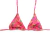 Top Biquíni Cortininha Abacaxi Pink