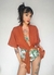 Saída de Praia Kimono Terracota na internet