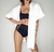 Saída de Praia Kimono Branco na internet