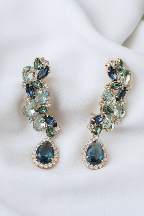 Ear Cuff Romana com Gota Cores