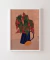 Quadro Decorativo Vaso Preto Listrado - comprar online