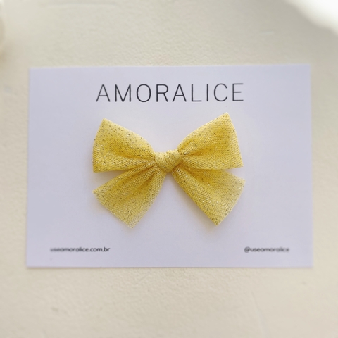 Tule Glitter - Amarelo Gema - comprar online
