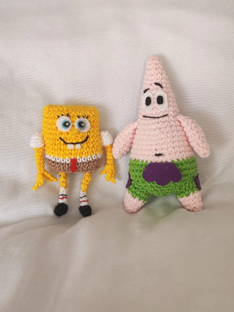 Amigurumi Bob Esponja E Patrick