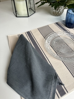 Pack 6 servilletas gris