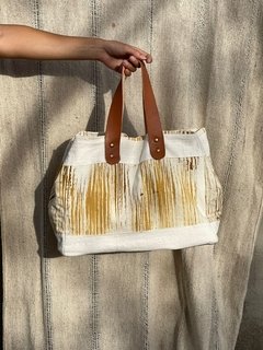 Bolso con manija de cuero - tienda online