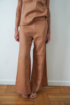 Pantalon ancho lino