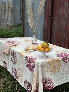 Mantel Impermeable Hortensias (estampa a mano)