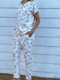 pijama rabbits algodon pima largo - Charles By Celine
