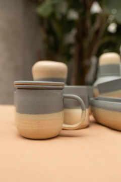 Caneca com infusor de chá - Hecho por Cami