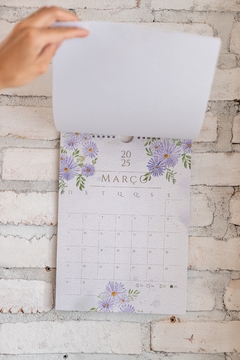 Calendário de Parede Cor D'água Aquarela na internet