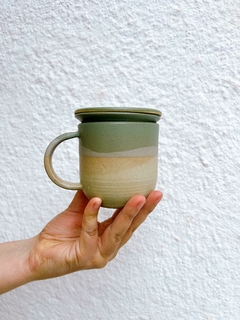 Caneca com infusor de chá - Hecho por Cami