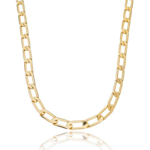 Colar choker elo longo