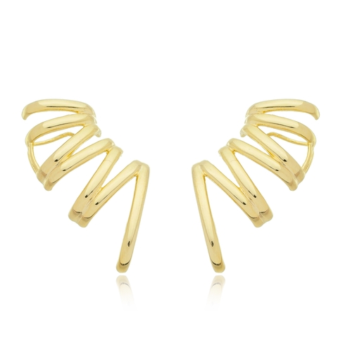 Brinco ear cuff zig zag