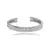 Bracelete espelhado - banho ródio - comprar online