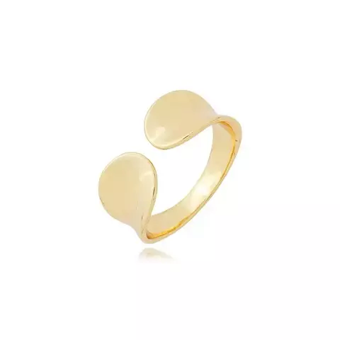Anel curvado liso