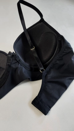 Conjunto Duplo Conforto Preto. Ref. 116 - Momentu´s lingeries