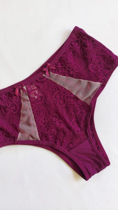 Conjunto Sensações Magenta Hot Pant. Ref. 274 - Momentu´s lingeries