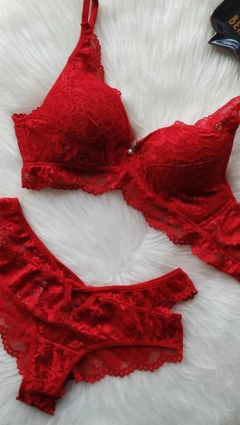 Lingerie Enamorados Transpassado Vermelho. Ref 800 na internet