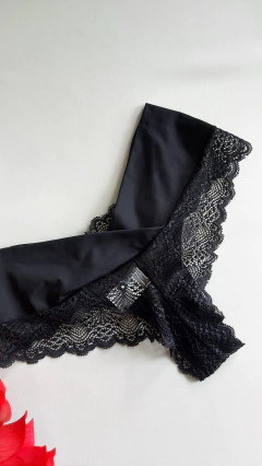 Lingerie Enigmas Cropped Preta. Ref 2661 - Momentu´s lingeries