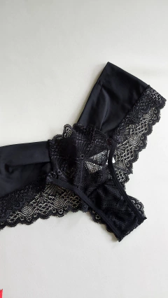 Lingerie Enigmas Cropped Preta. Ref 2661 na internet