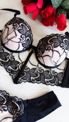 Lingerie Enamorados Preto/Branco. Ref 1248 na internet