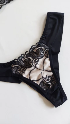 Lingerie Enamorados Preto/Branco. Ref 1248