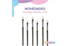 Pincel de Cerda Natural | Chato | N° 20 | S115 | Marca Casan