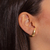EAR HOOK GOTA ESCOVADO DOURADO