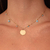 CHOKER MEDALINHA OLHO GREGO