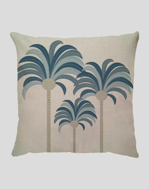 Capa de Almofada Linho Cocopalm Azul 43cm