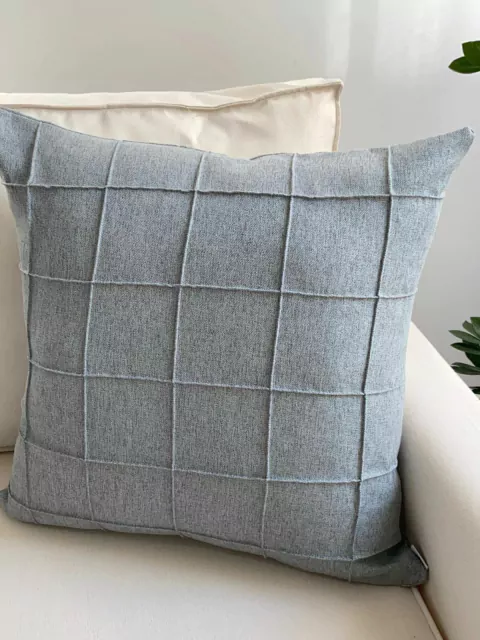 Capa de Almofada Linho Square Cinza Claro 50cm