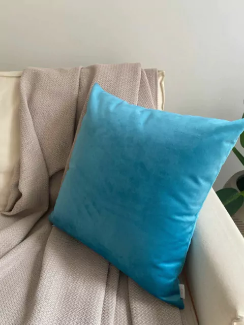 Capa de Almofada Lisa Veludo Turmalina 43cm