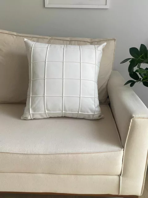 Capa de Almofada Veludo Square Branco 50cm