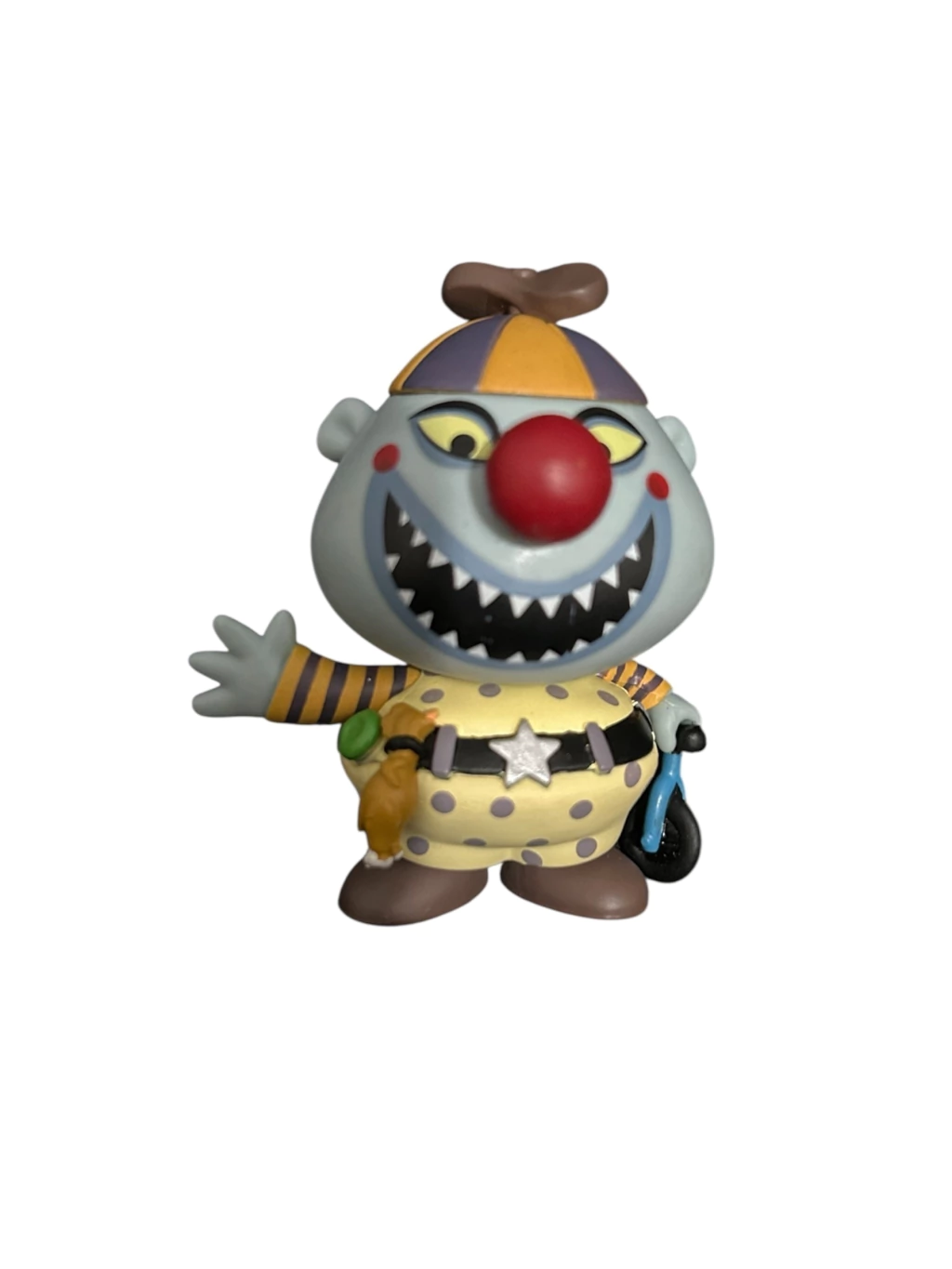 funko mystery minis do palhaço com rosto rasgado da série 2 de "o estranho mundo de jack