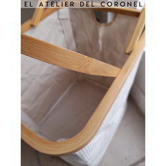 CANASTO LAUNDRY Bambu con manijas - EL ATELIER DEL CORONEL