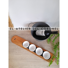 TABLA MADERA COPETINERO CON CUENCOS - comprar online