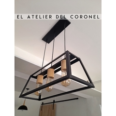 Lampara trapecio grande - EL ATELIER DEL CORONEL