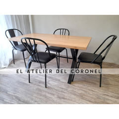 Mesa Cruz Enchapado Paraíso 180x80 - EL ATELIER DEL CORONEL