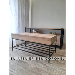 MESA RATONA GUARDADO 100x50cm Halifax Natural - tienda online