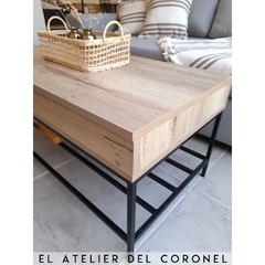 MESA RATONA GUARDADO 100x50cm Halifax Natural - EL ATELIER DEL CORONEL